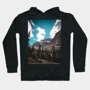 Mountain Snowy Peak at Jasper National Park V2 Hoodie